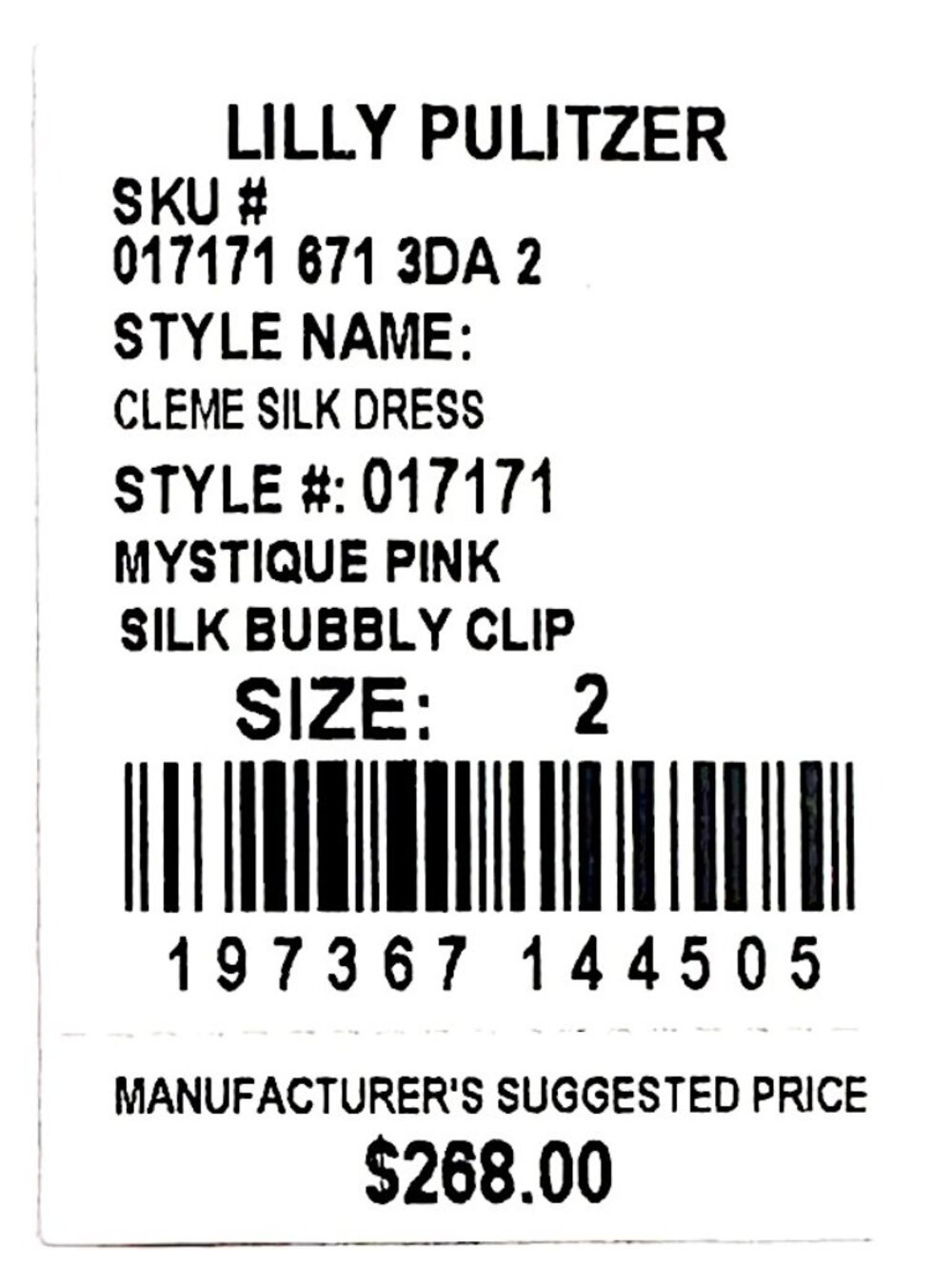 Lilly Pulitzer Cleme Silk Dress in Mystique Pink/Silk Bubbly Clip NWT - Size 2 - Picture 10 of 11